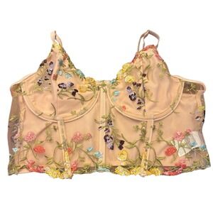 Corset Style Wildflower‎ Top, NWT Shein SXY.  Women's Size M 6 US, 38 EU